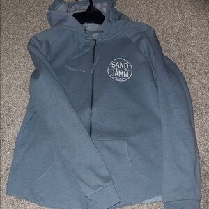 Women's Blue Hoodie Jacket